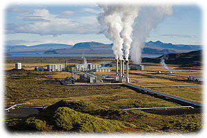 Geothermal power plant in Iceland. Image: Wikipedia