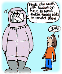 Me inside a radiation suit