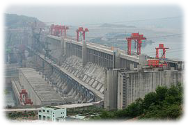 The Three Gorges Dam in China is the largest hydro-electric power station in the world. Image: Wikipedia